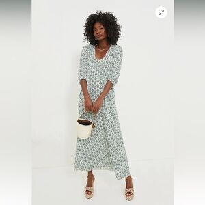 Tuckernuck HYACINTH HOUSE Green Leaves Laurel Maxi Dress